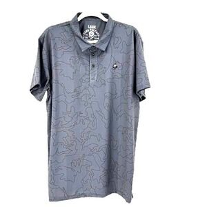 Zero Foxtrot Polo Shirt Men's Large Tactical Gear Golf Gray Short Sleeve Active